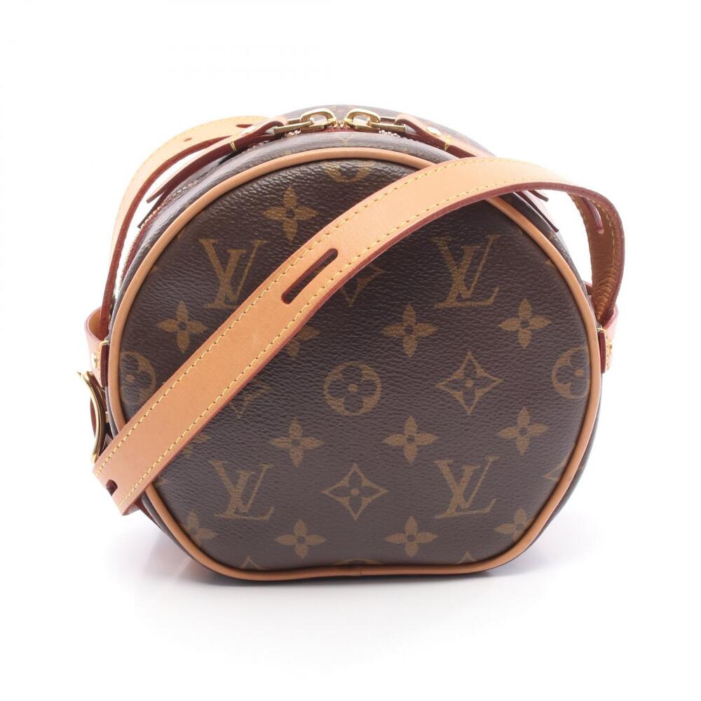 Louis Vuitton Boite Chapeau Souple Shoulder Bag Canvas Leather Monogram Brown